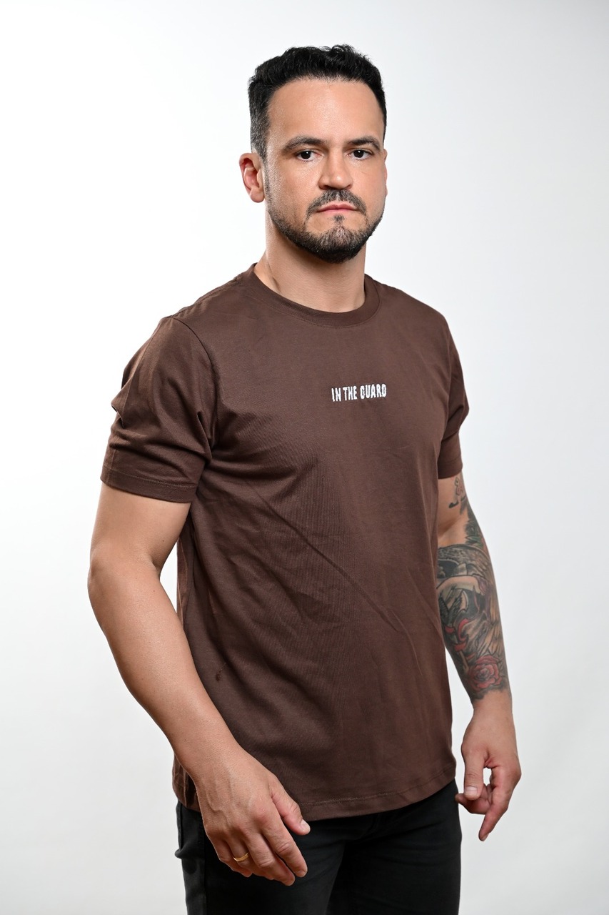 Camiseta Masculina Classic Marrom Jiu-Jitsu