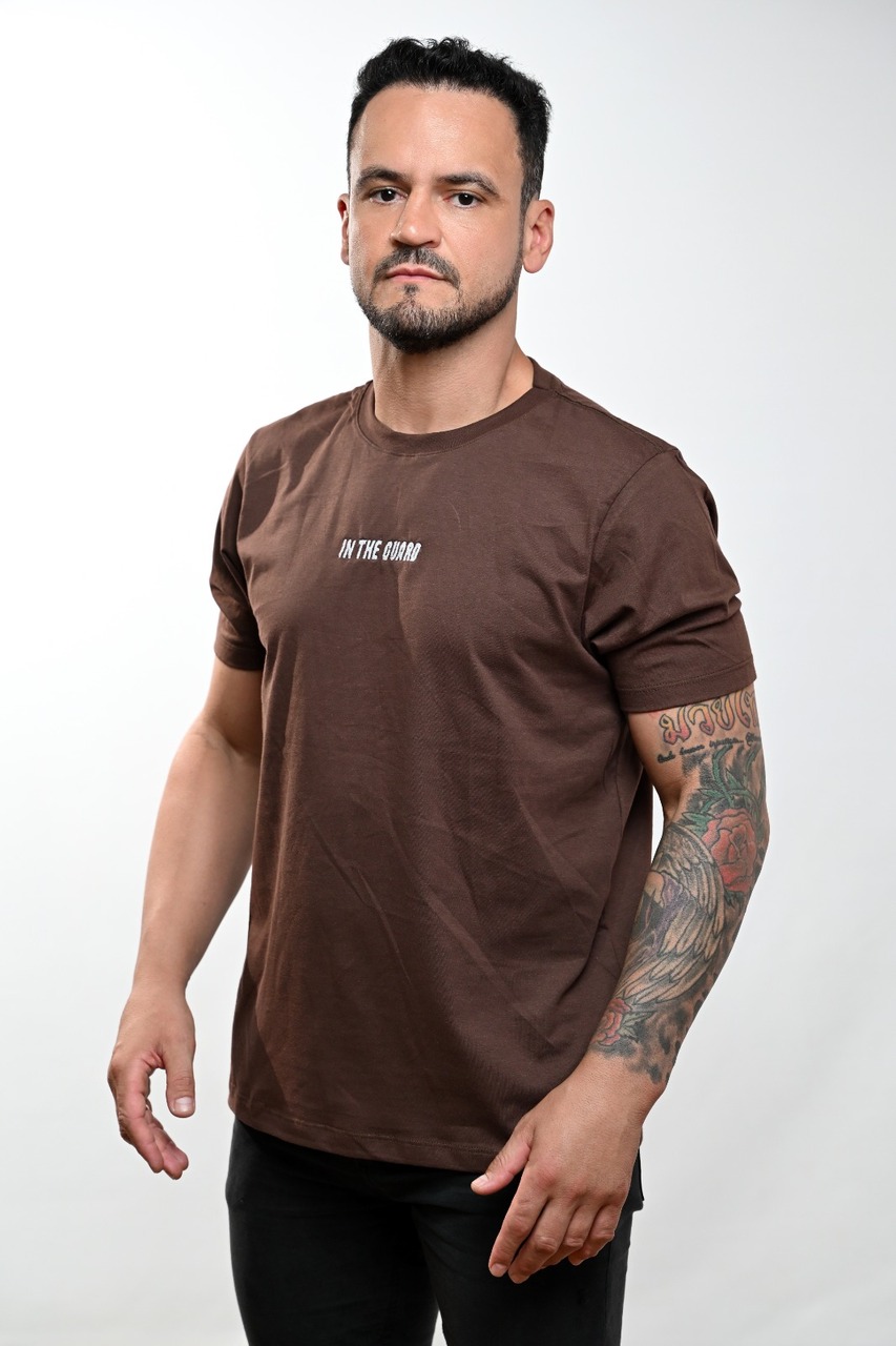 Camiseta Masculina Classic Marrom Jiu-Jitsu