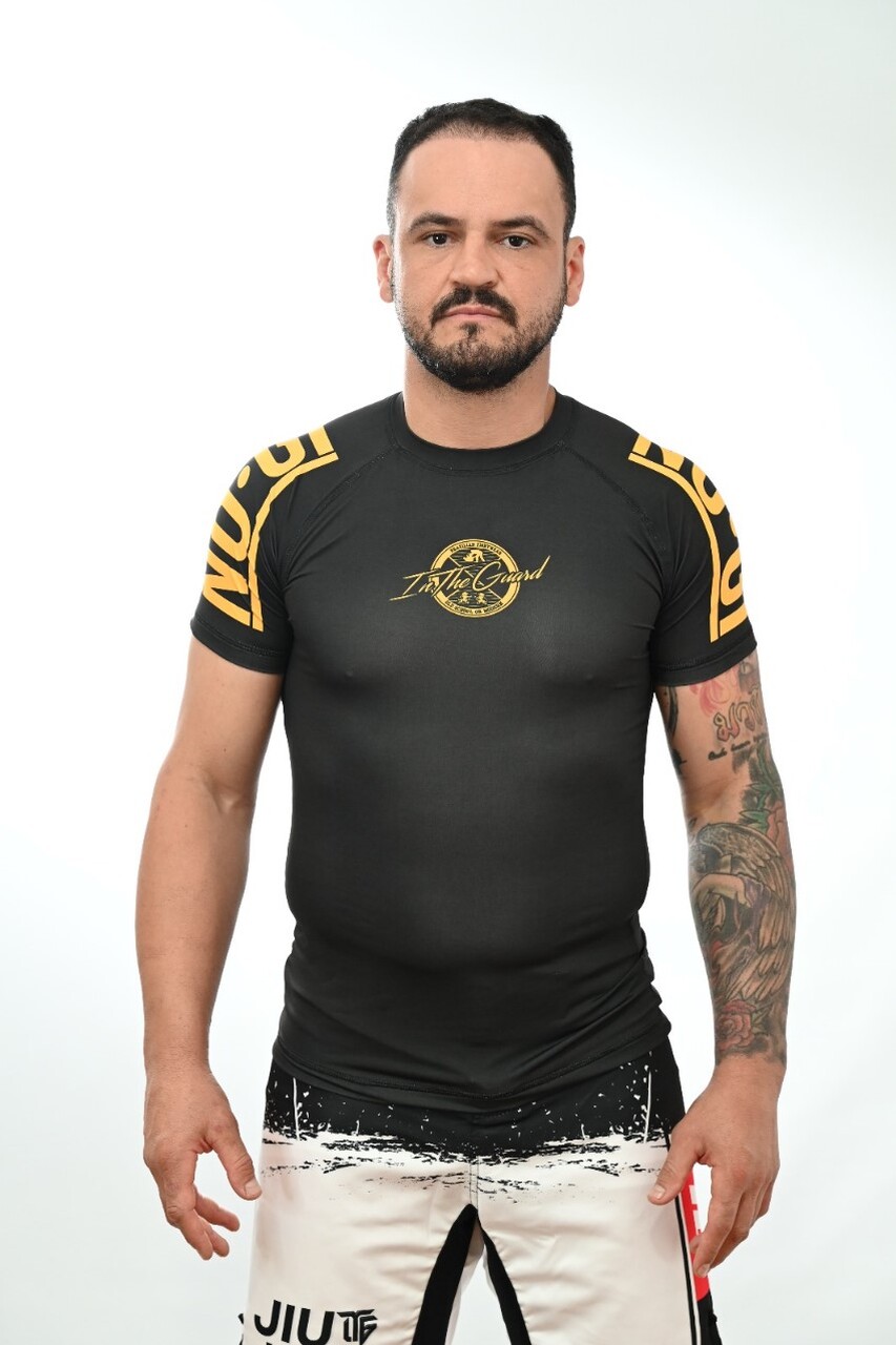Rash Guard Masculina No Gi Jiu-Jitsu Preta
