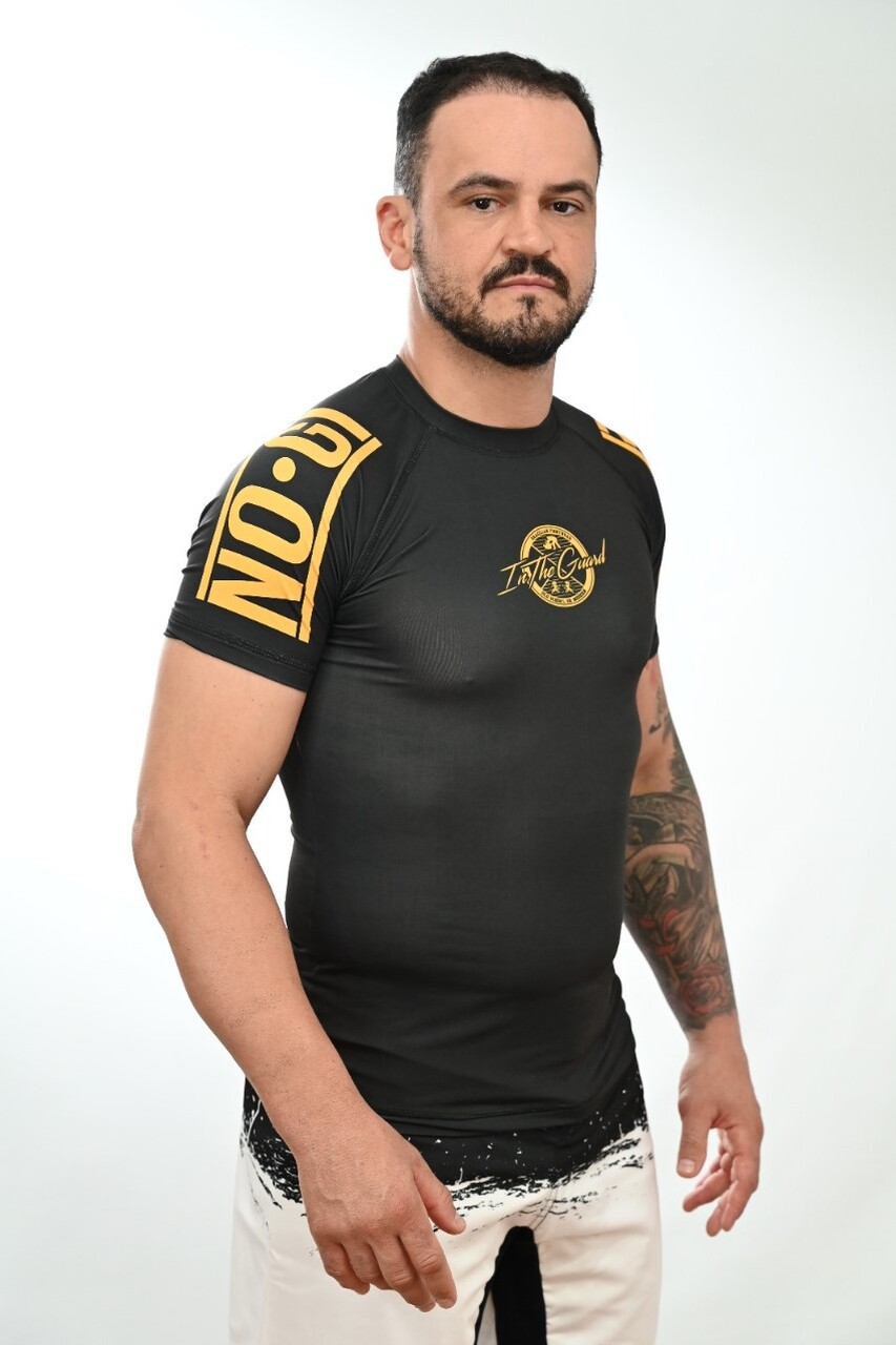 Rash Guard Masculina No Gi Jiu-Jitsu Preta