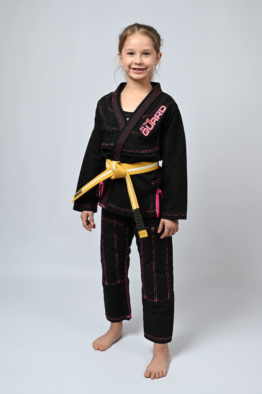 Kimono Infantil In The Guard Girls Preto