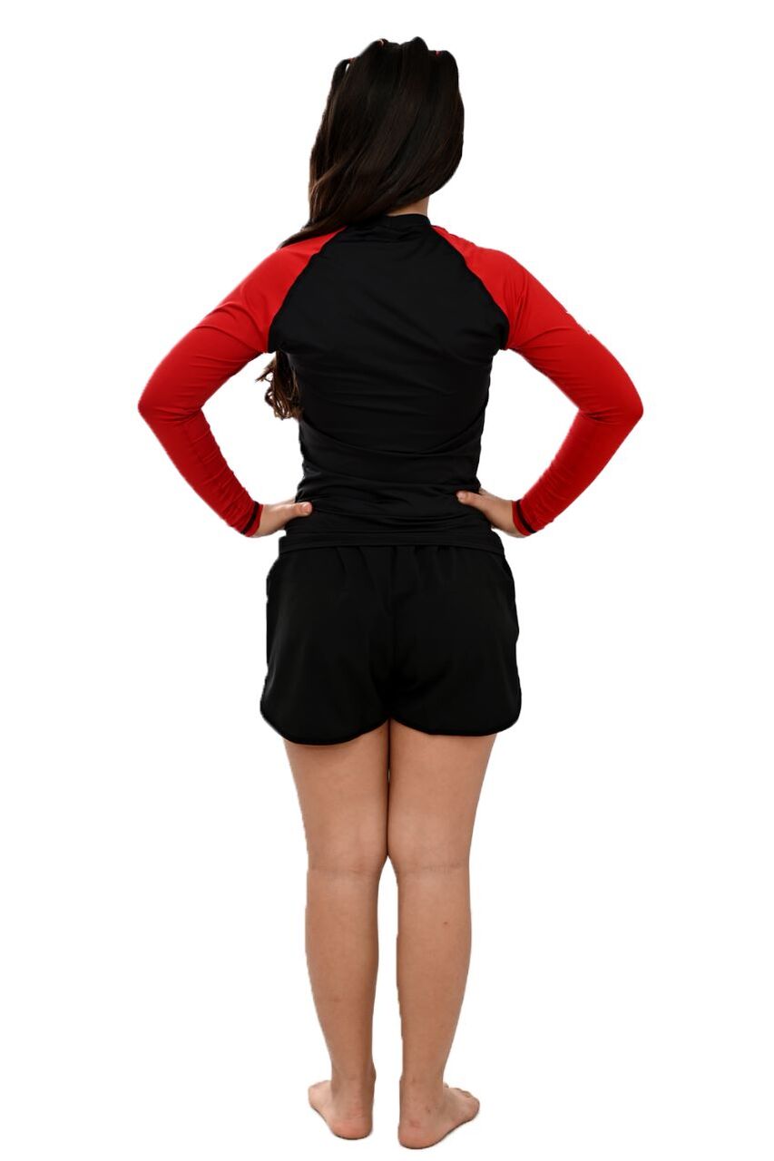 Rash Guard Infantil Feminina Red