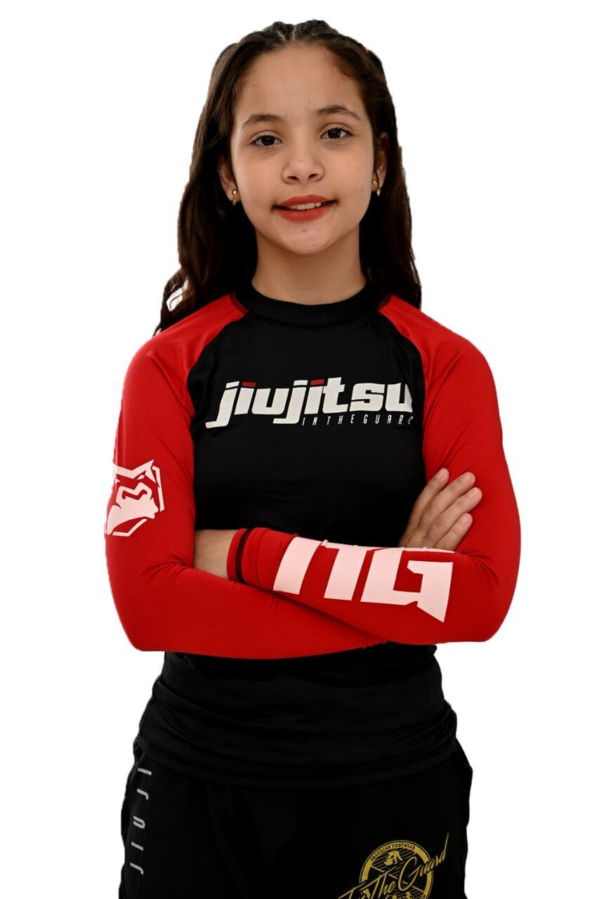 Rash Guard Infantil Feminina Red