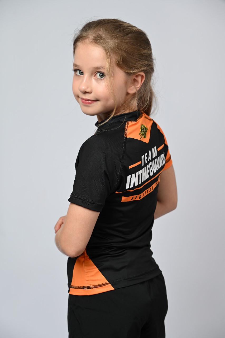 Rash Guard Infantil Feminina Team ITG Laranja