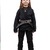 Kimono Infantil In The Guard Feminino Liso Preto