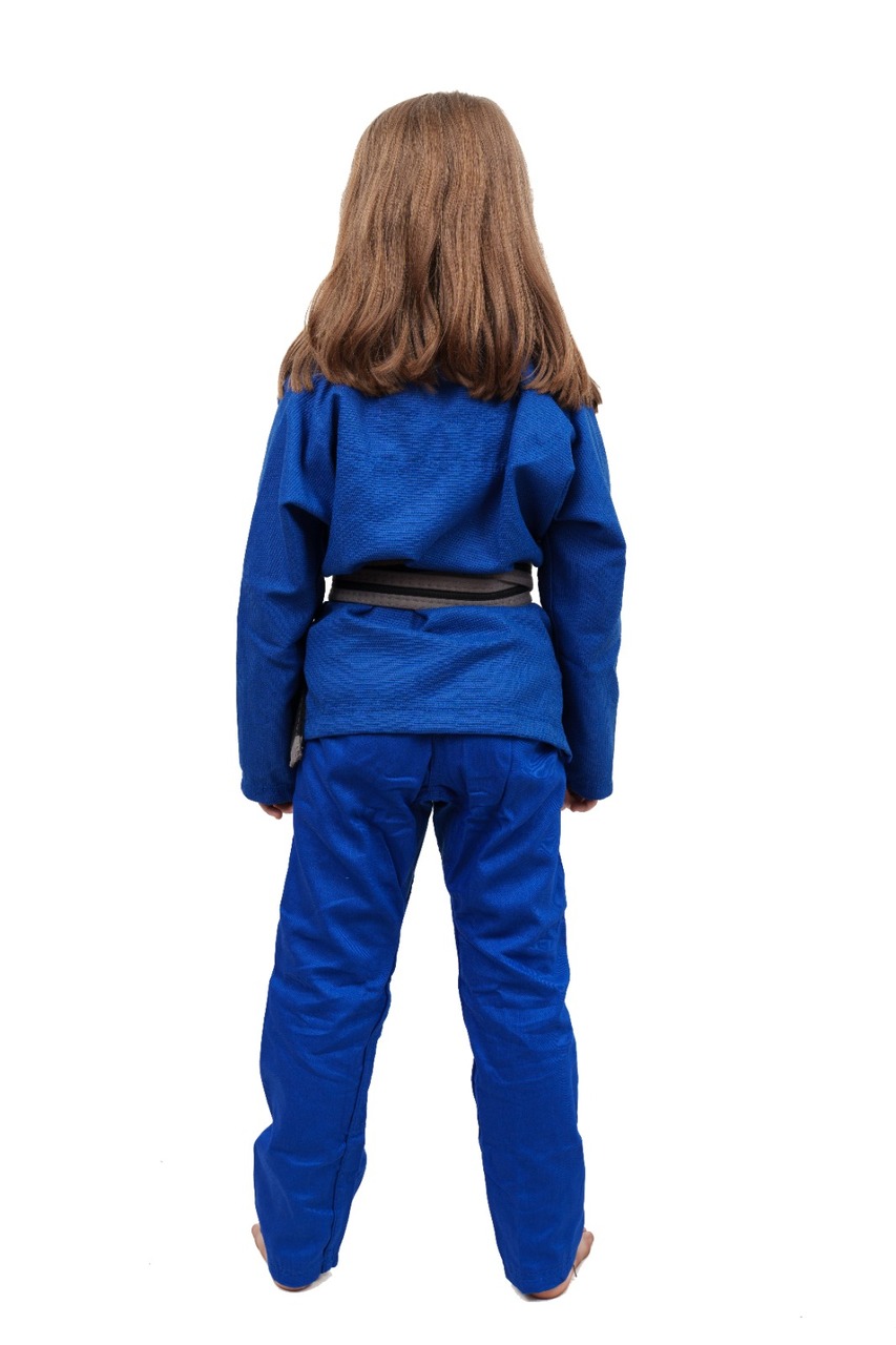 Kimono Infantil In The Guard Feminino Liso Azul