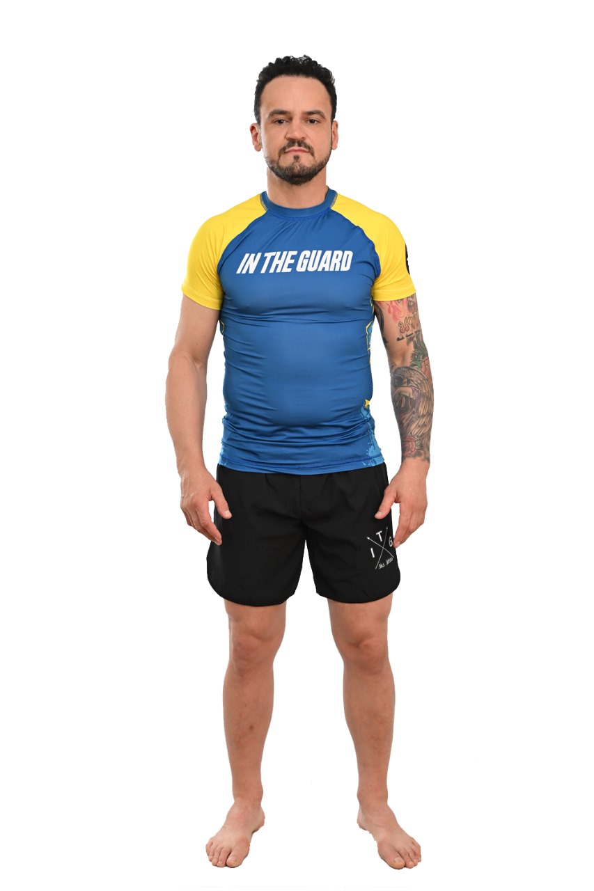 Rash Guard Masculina Brasil Azul
