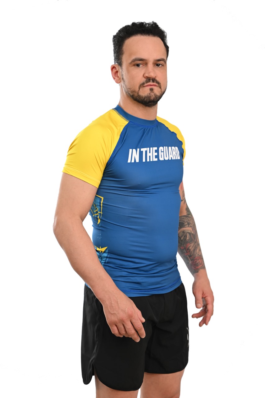 Rash Guard Masculina Brasil Azul