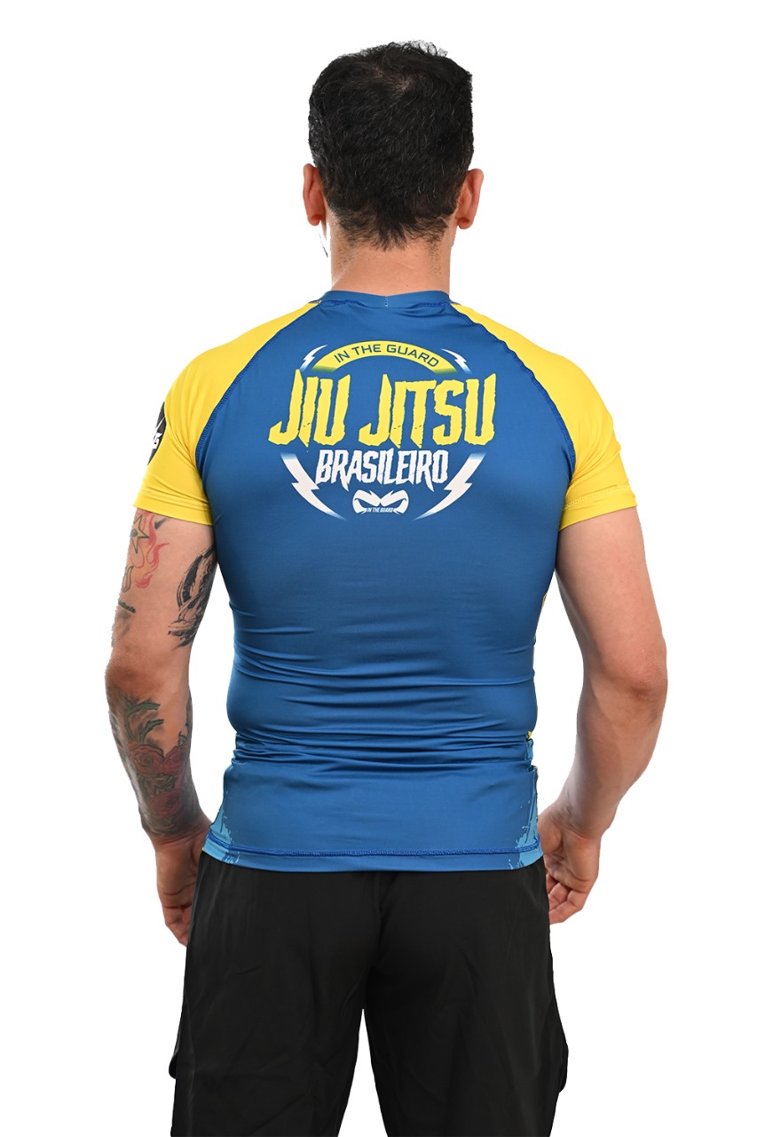 Rash Guard Masculina Brasil Azul