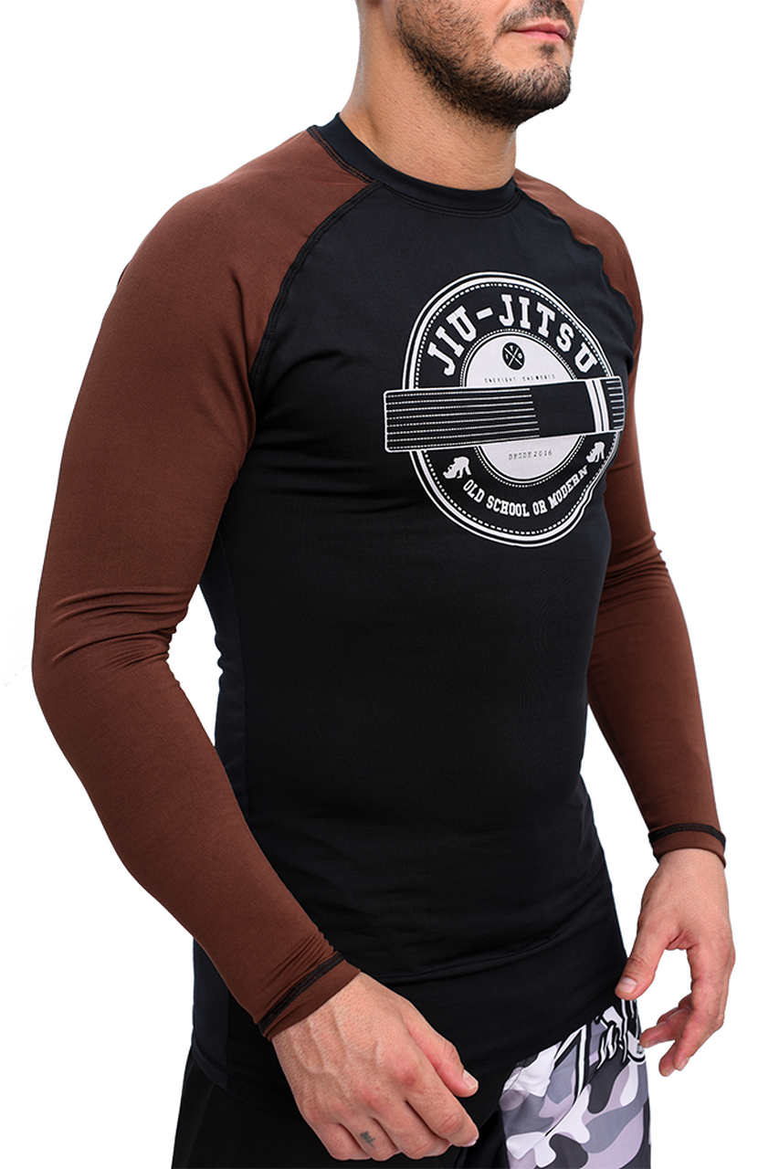 Rash Guard Masculina Style Marrom