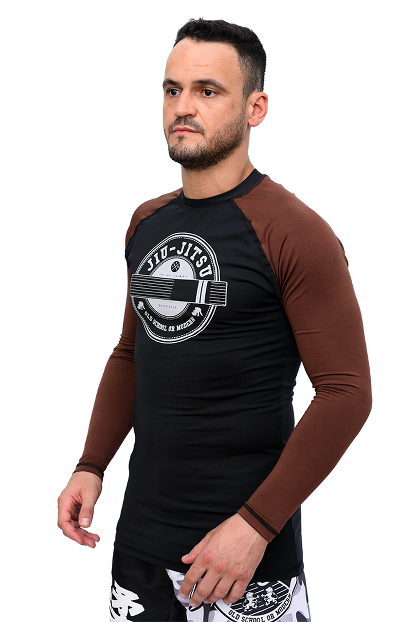 Rash Guard Masculina Style Marrom