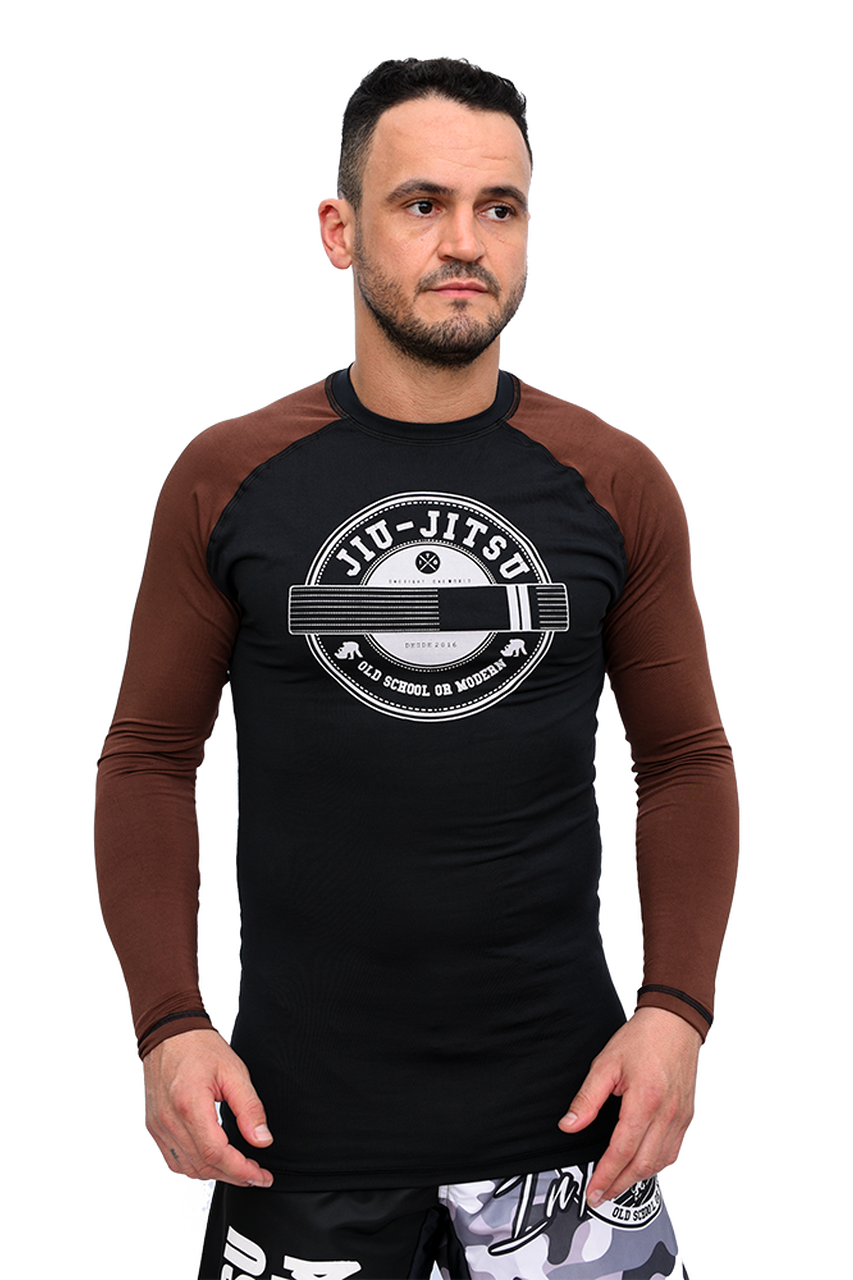 Rash Guard Masculina Style Marrom
