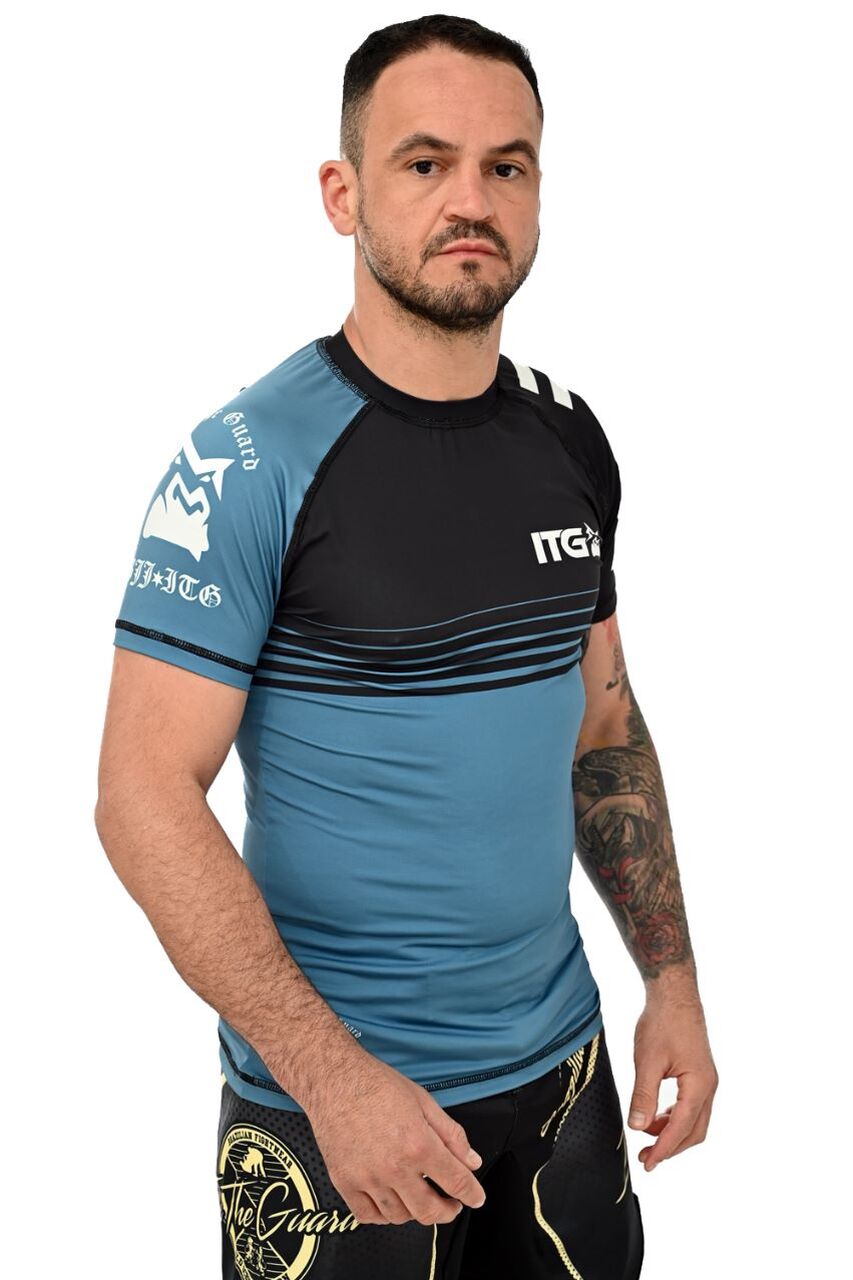 Rash Guard Masculina BJJ Azul