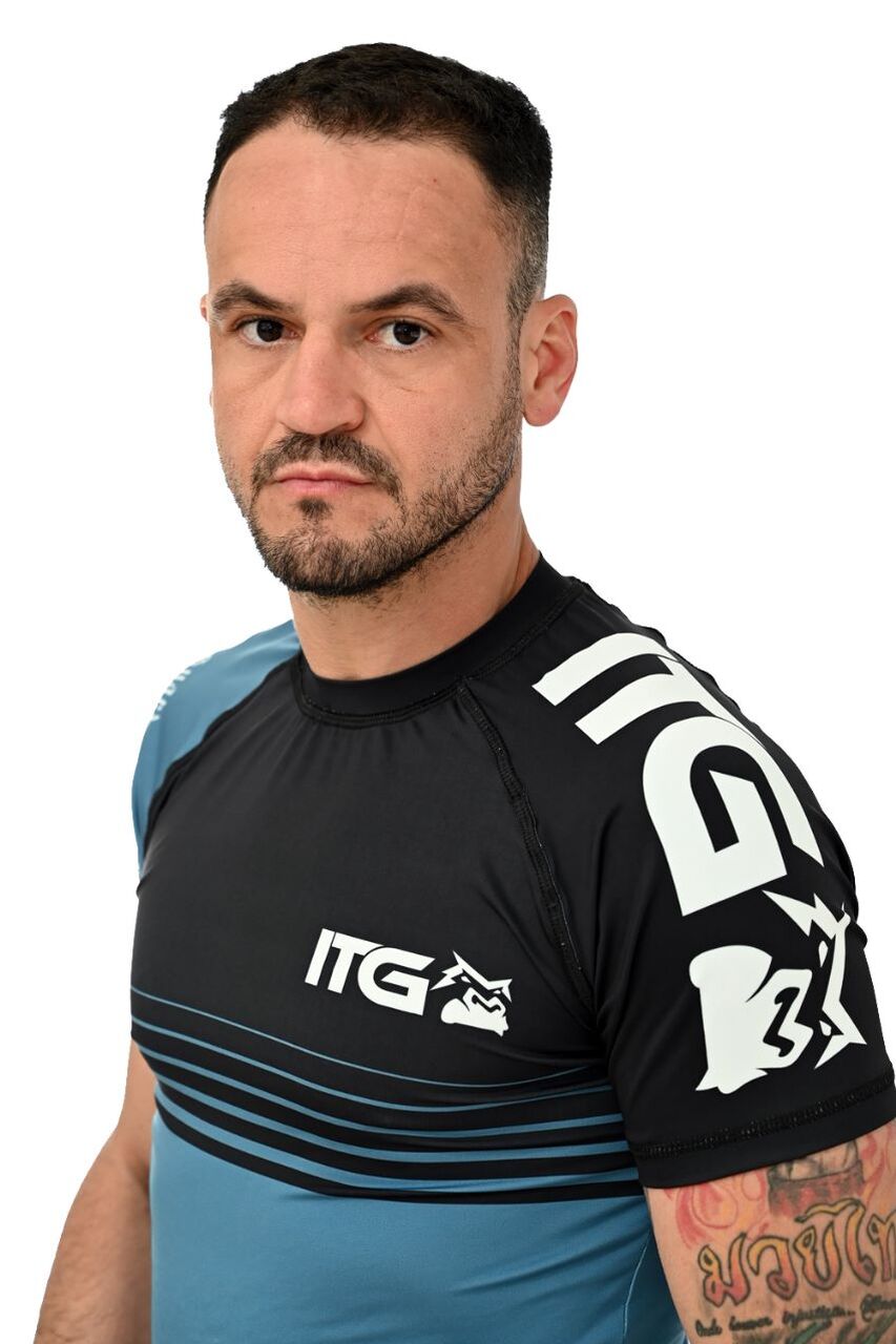 Rash Guard Masculina BJJ Azul