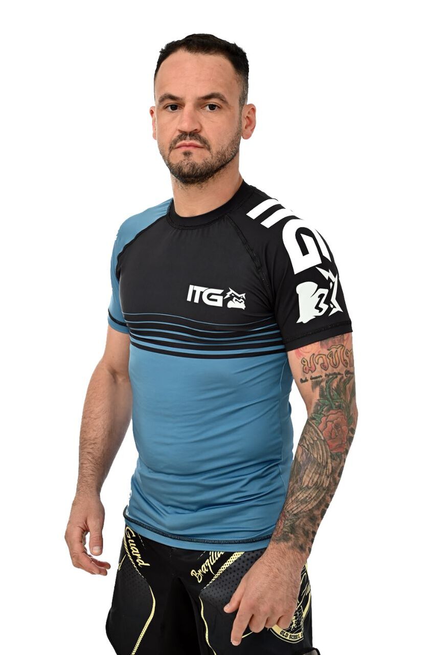 Rash Guard Masculina BJJ Azul