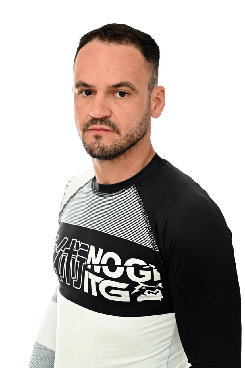 Rash Guard Masculina No-Gi Branca M. Longa