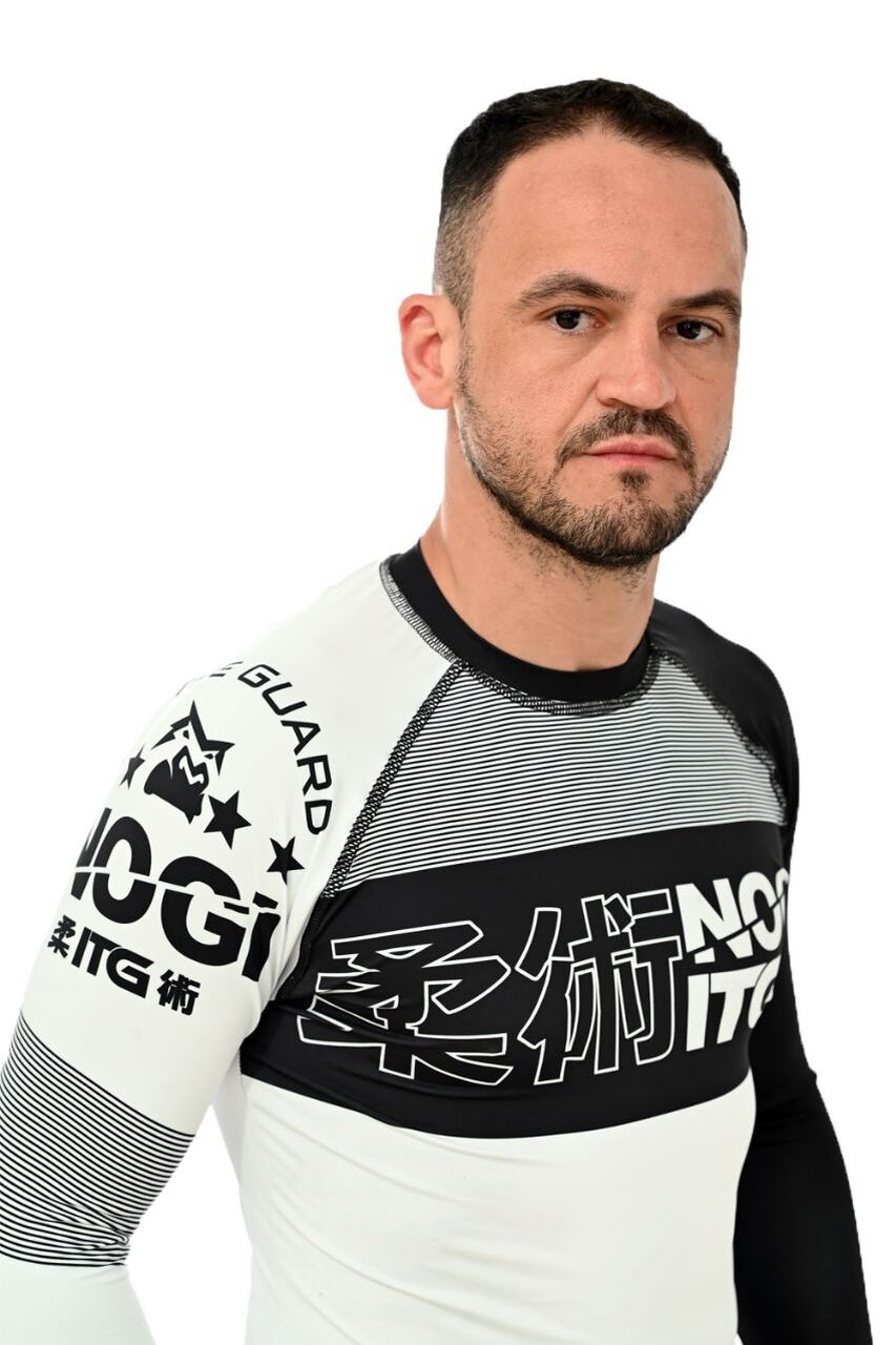 Rash Guard Masculina No-Gi Branca M. Longa