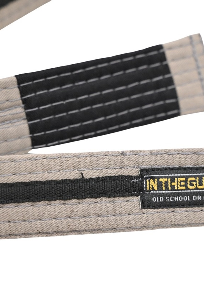 Faixa Jiu Jitsu Infantil Cinza com Listra Preta