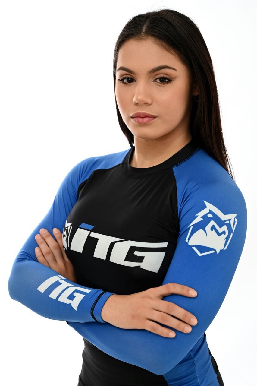 Rash Guards Feminina, ITG Manga Longa Azul