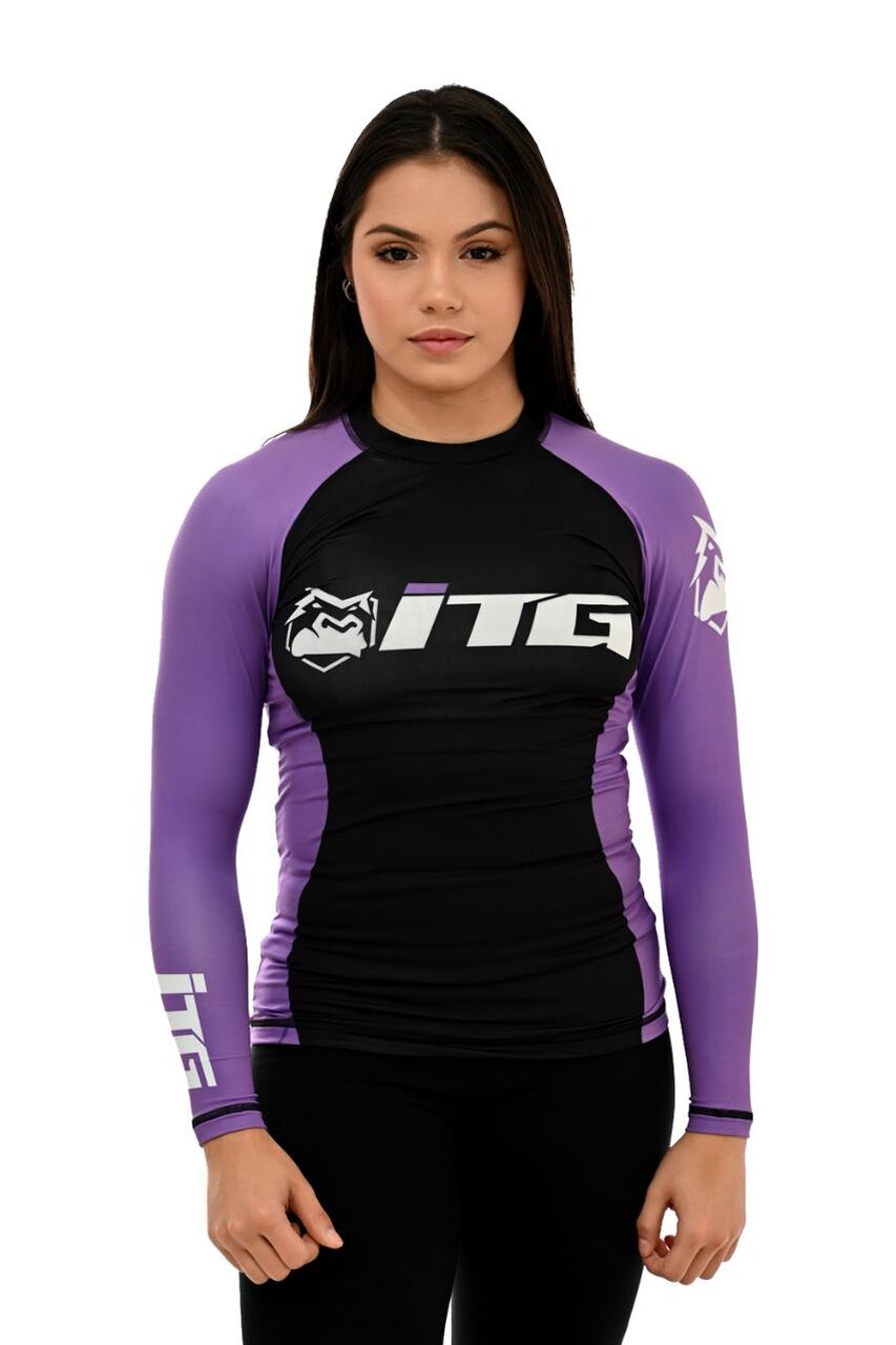 Rash Guards Feminina, ITG Manga Longa Roxa