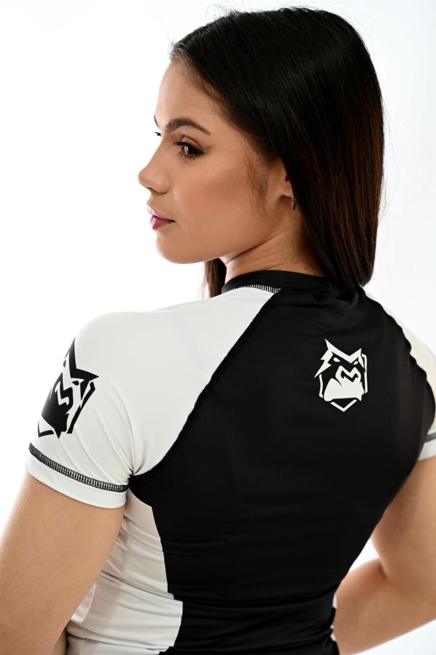 Rash Guard Feminina ITG Manga Curta Branca
