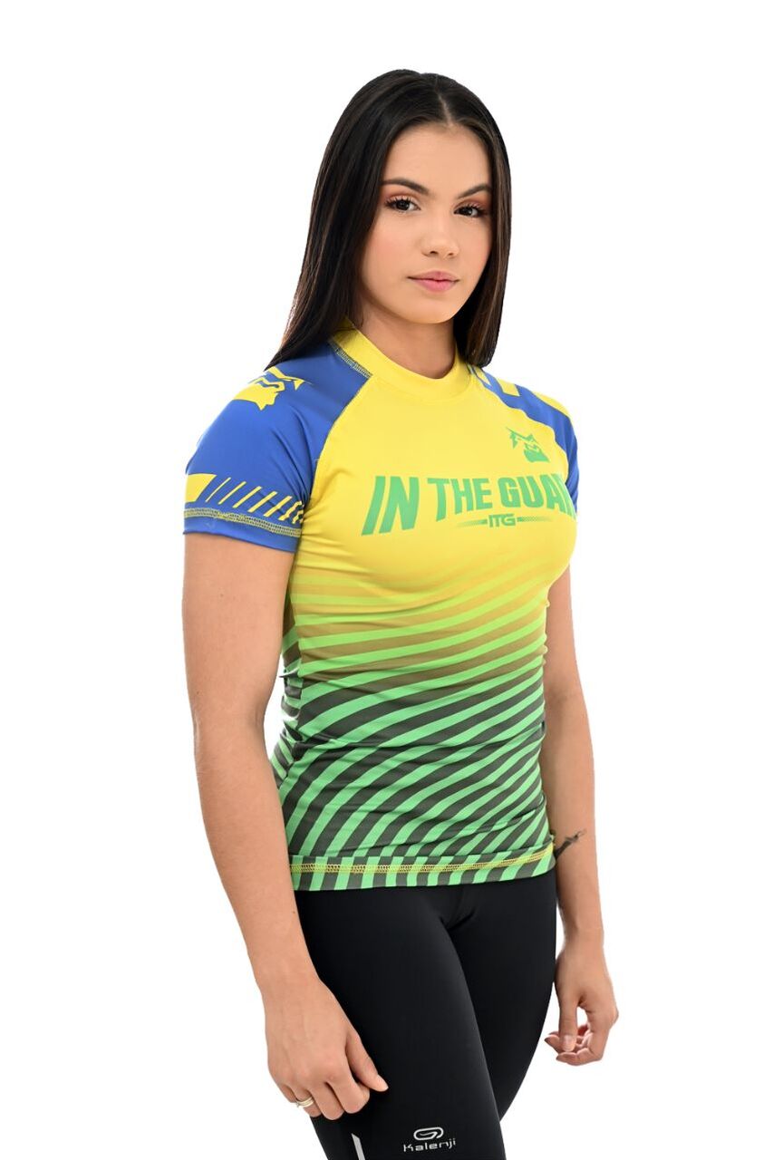 Rash Guard Feminina Seleção Amarela