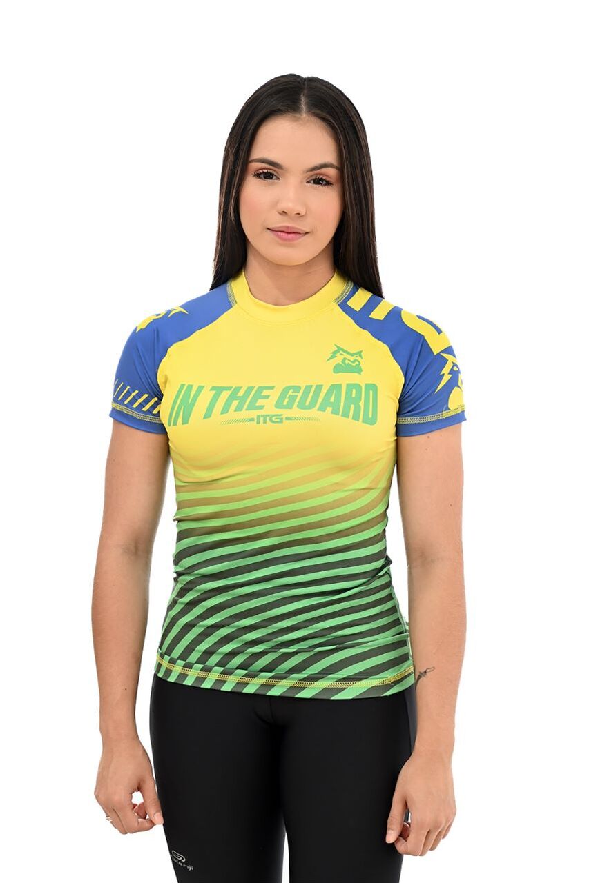 Rash Guard Feminina Seleção Amarela